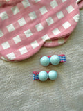 Sky Blue Beaded Hair Clip Set